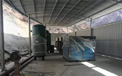 西藏某隧道施工用螺杆空压机站房安装中